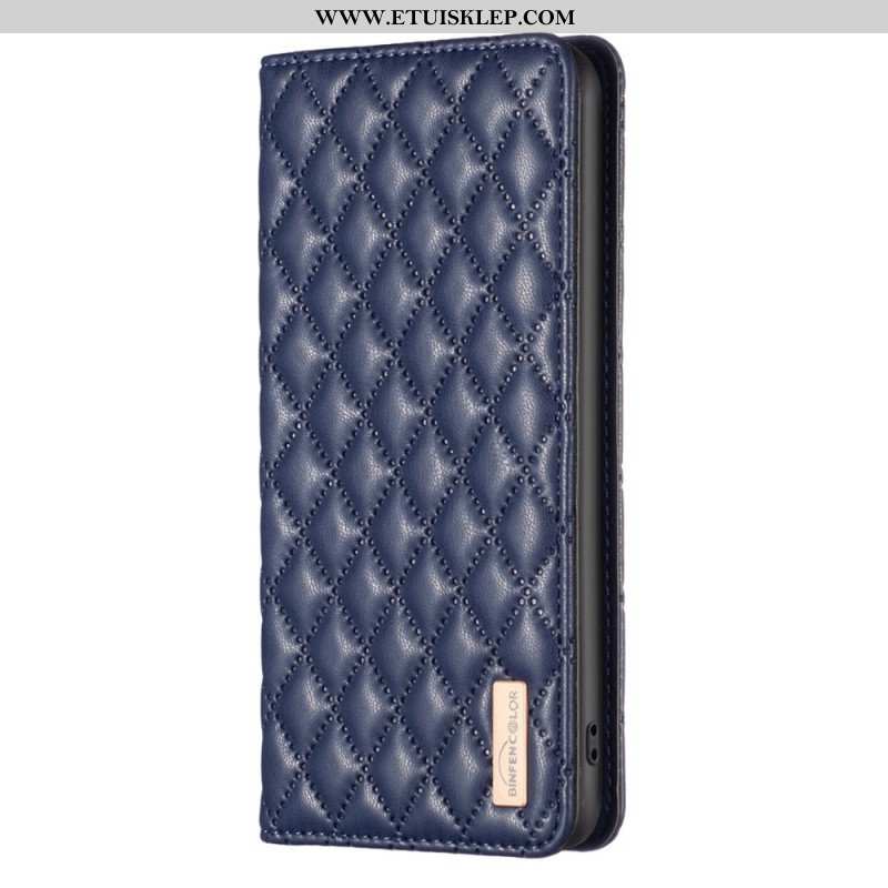 Etui Na Telefon do Samsung Galaxy S23 5G Etui Folio Pikowany Binfen Kolor